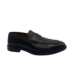 Vance Co. Mens Black Penny Loafer Keith Shoes 12 Comfort Foam Square Toe Work